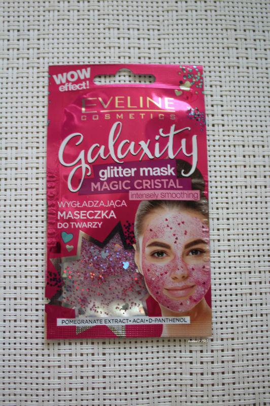 Eveline Galaxity, Glitter Mask, Maseczka do twarzy, Wygładzająca, Magic Cristal