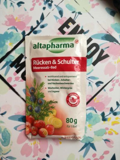 Altapharma Sól do kąpieli, Morska, Rozgrzewająca