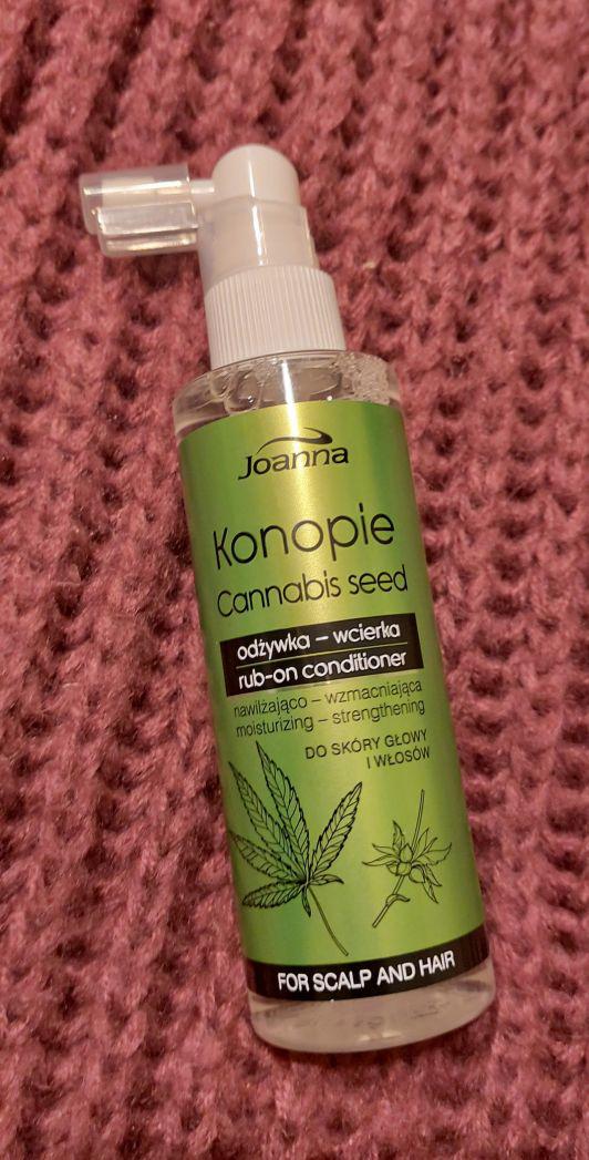 Joanna Konopie, Odżywka-wcierka do włosów i skóry głowy, Nawilżająco - wzmacniająca, Cannabis Seed