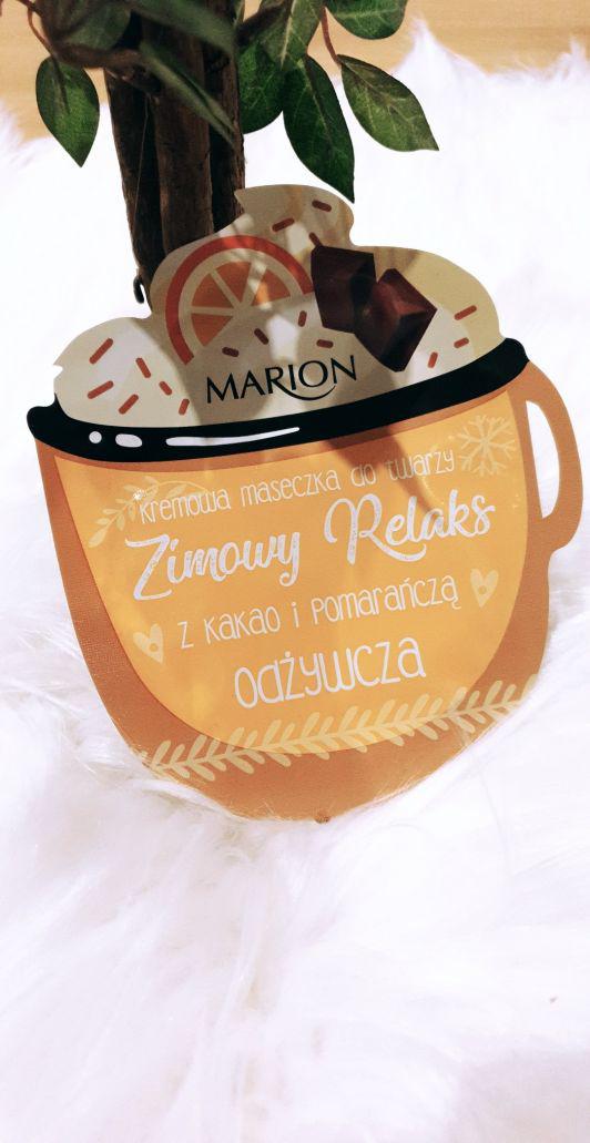 Marion Zimowy Relaks, Maseczka do twarzy, Kremowa, Odżywcza, Z kakao i pomarańczą