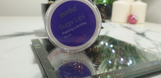 Evree, Sugar Lips, Cukrowy peeeling do ust (Soczysta Poziomka)