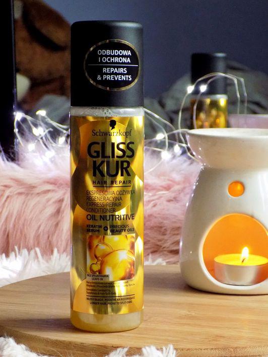 Schwarzkopf Gliss Kur, Oil Nutritive, Odżywka do włosów w sprayu, Regeneracyjna