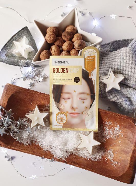 Mediheal Maska do twarzy w płacie, Golden Chip, Rozjaśniająca