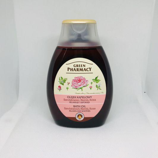 Green Pharmacy Olejek kąpielowy, Sandałowiec, Neroli, Róża