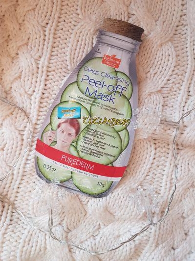 Purederm Maska do twarzy peel-off, Oczyszczająco-ściągająca, Ogórek