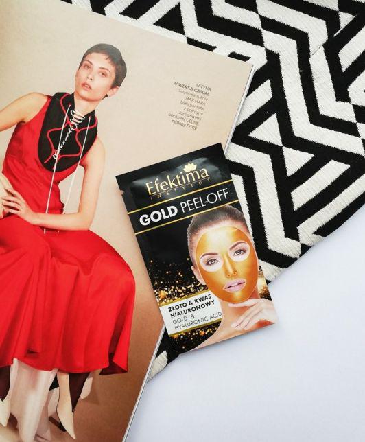 Efektima Maseczka do twarzy, Gold Peel-Off, Złoto & Kwas hialuronowy