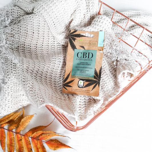 Bielenda CBD, Cannabidiol, Maseczka do twarzy, Nawilżająco-detoksykująca