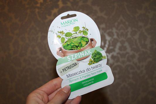 Marion Fit&Fresh, Maseczka do twarzy, Szpinak i pietruszka