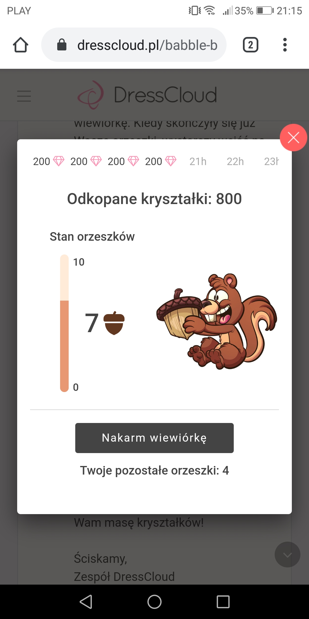 Decuś i nasze orzeszki! :) 