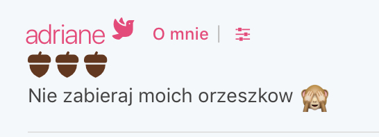 Decuś i nasze orzeszki! :) 