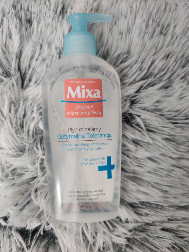 Mixa Płyn micelarny, Optymalna tolerancja, Bardzo wrażliwa i reaktywna skóra twarzy i powiek