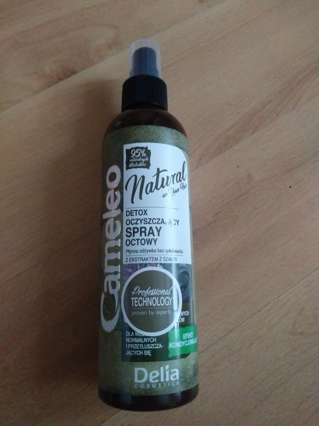 Delia Cameleo, Spray do włosów, Natural On Your Hair, Detox, Oczyszczający, Octowy