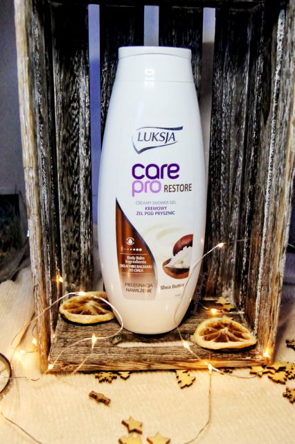 Luksja Care Pro, Restore, Żel pod prysznic, Shea Butter