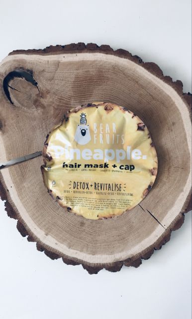 Bear Fruits Maska do włosów z czepkiem, Pineapple Hair Mask, Detox + Revitalise