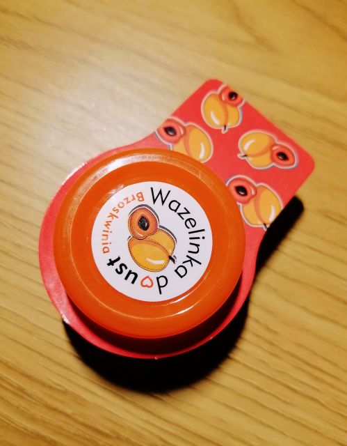 Wazelinka do ust z woskiem pszczelim, Brzoskwinia