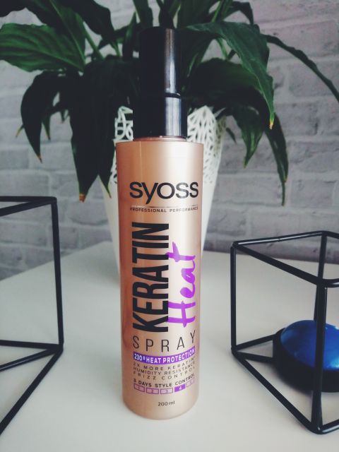 Syoss Keratin Heat, Spray do włosów, Termoochrona, 230 C 
