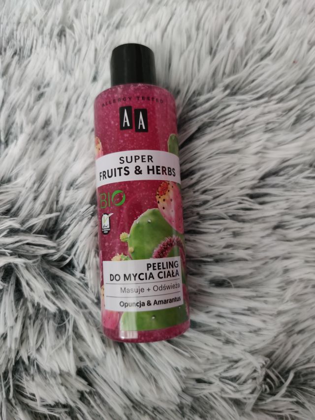 AA Super Fruits & Herbs, Peeling do ciała, Opuncja i amarantus