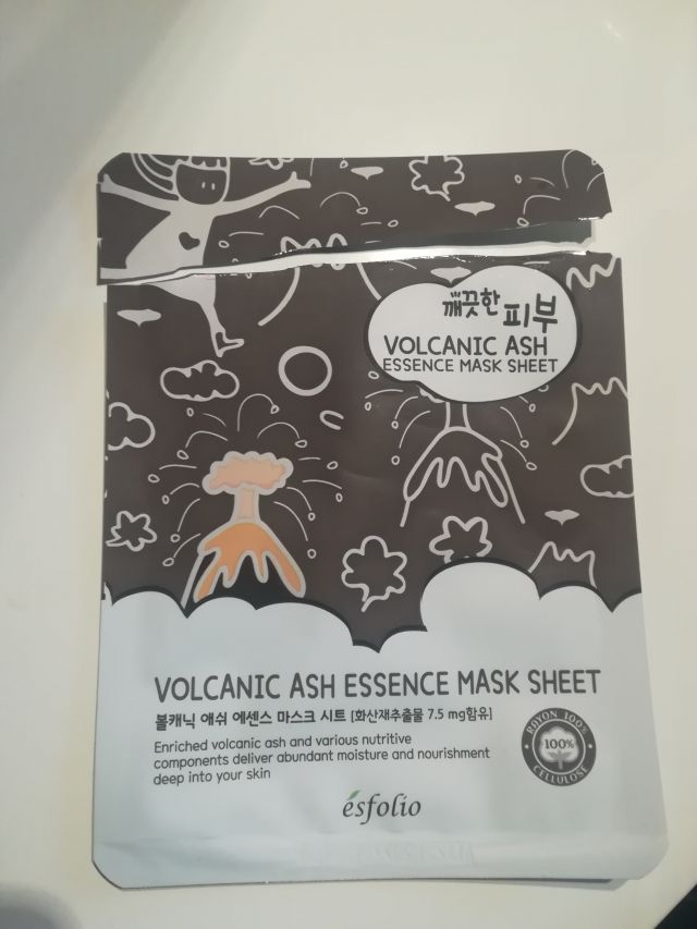 ésfolio Maska do twarzy w płacie, Pure Skin Essence Mask, Volcanic