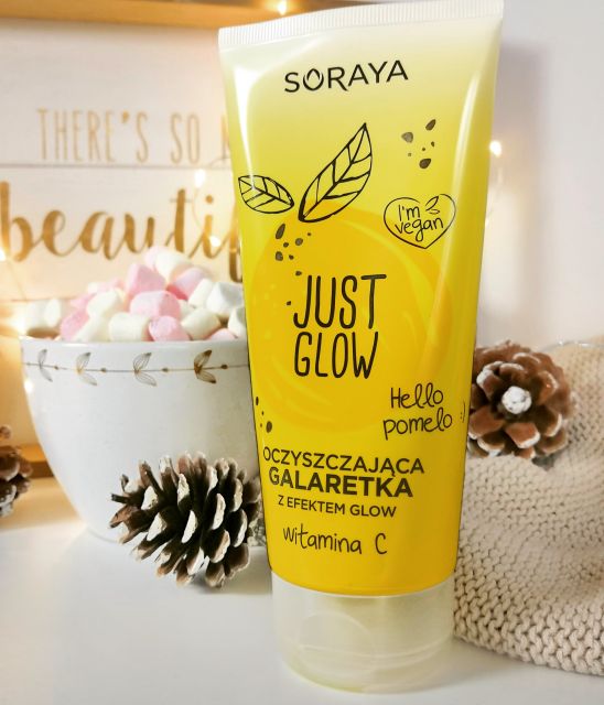 Soraya Just Glow, Galaretka do mycia twarzy, Oczyszczająca, Z efektem glow