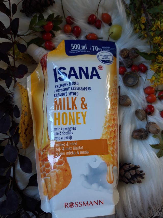 Isana Mydło do rąk w płynie, Mleko i miód