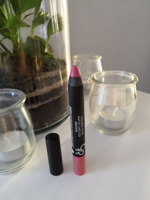 Golden Rose Matte Lipstick Crayon, Pomadka do ust w kredce, nr 12