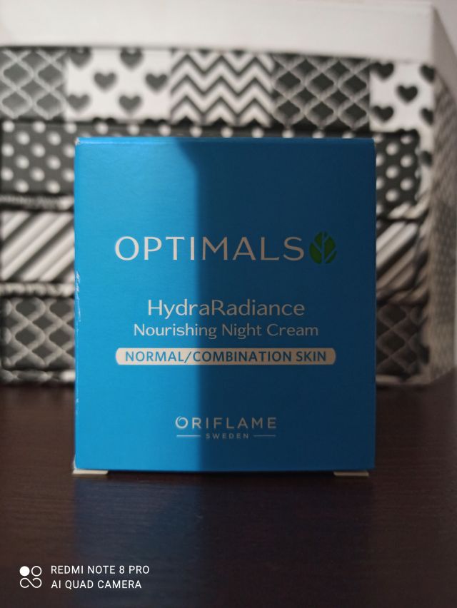 Oriflame Optimals, Hydra Radiance, Krem do twarzy, Na noc, Skóra normalna i mieszana