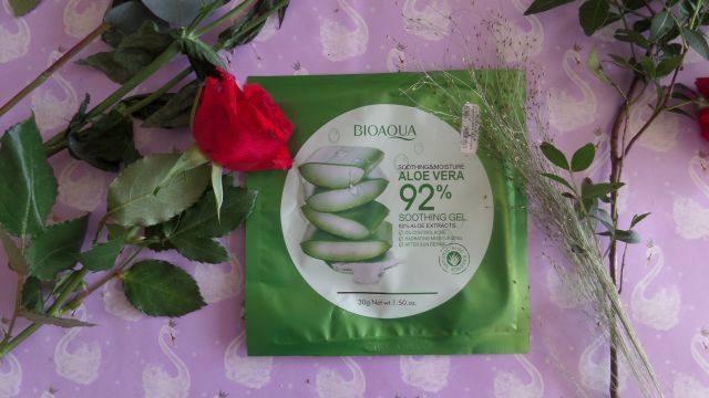 BIOAQUA Maseczka do twarzy w płacie, Soothing & Moisture, Aloe Vera 92% Soothing Gel Mask