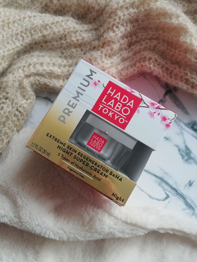 Hada Labo Tokyo Premium, Super-krem na noc z 5 rodzajami kwasu hialuronowego