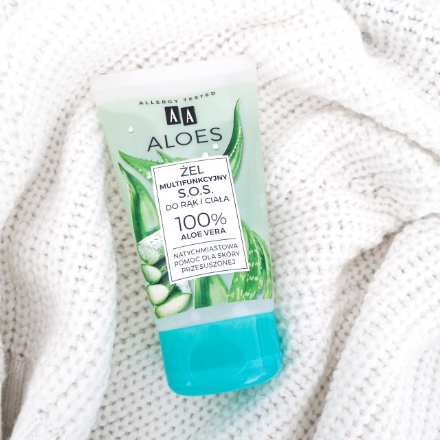 AA Aloes, Żel multifukncyjny S.O.S., Do rąk i ciała, 100% Aloe Vera