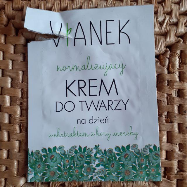 Sylveco Vianek, Krem do twarzy na dzień, Seria zielona, Normalizujący