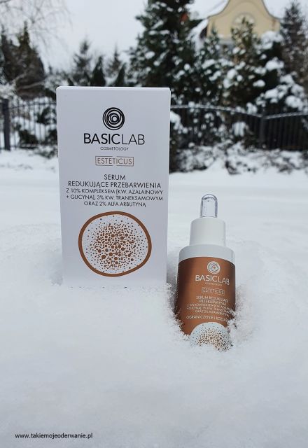 BasicLab Dermocosmetics Esteticus, Serum do twarzy, Redukujące przebarwienia, Ograniczenie i Rozjaśnienie