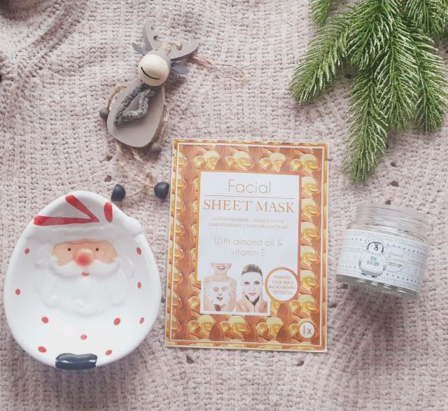 Mascot Europe Maska do twarzy w płacie, Facial Sheet Mask, With Almond Oil & Vitamin E