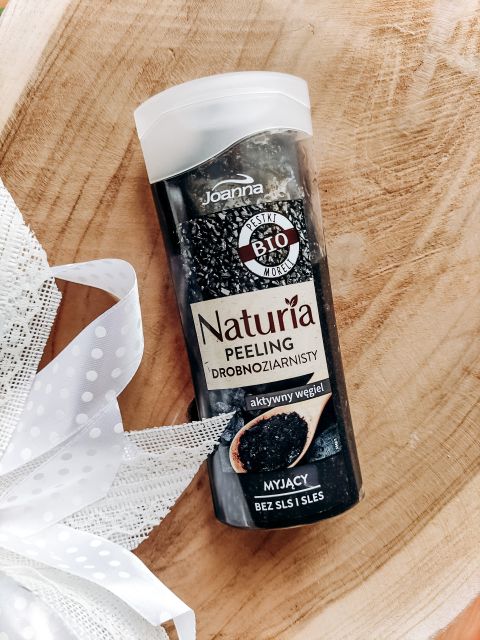Joanna Naturia, Peeling myjący, Drobnoziarnisty, Aktywny węgiel