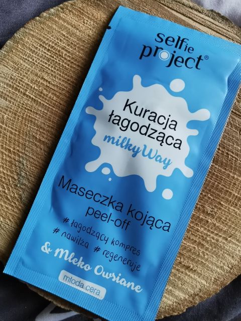 Selfie Project Kuracja Łagodząca Milky Way, Maseczka peel-off, Kojąca, Mleko owsiane