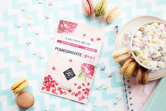 Etude House 0.2mm Therapy Air Mask, Maseczka do twarzy w płacie, Pomegranate, Revitalizing Radiance