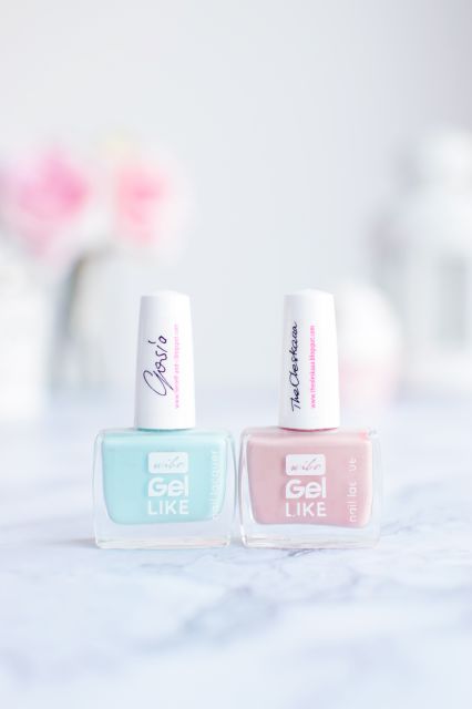 Wibo Gel Like, Lakier do paznokci, nr 9 Peaches and Cream, nr 7 Blue Lake