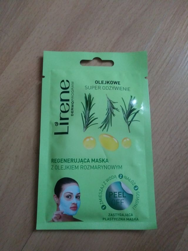 Lirene Dermoprogram, Maseczka do twarzy, Peel Off, Olejkowe super odżywienie, Regenerująca z olejkiem rozmarynowym