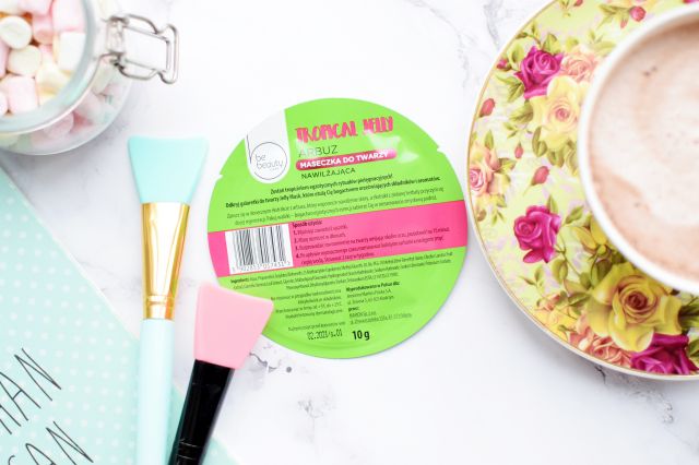 BeBeauty Care, Maseczka do twarzy, Tropical Jelly, Nawilżająca, Arbuz