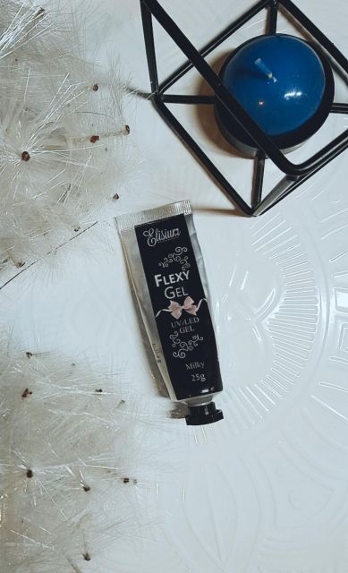 Elisium Żel do paznokci, Flexy Gel, Milky