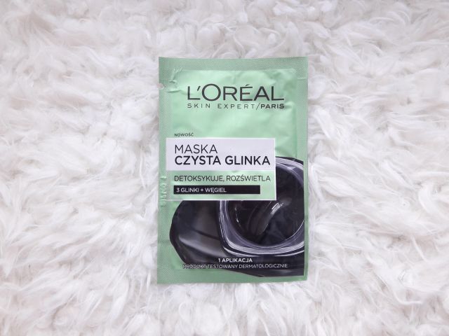 L'Oréal Czysta Glinka, Maska do twarzy, 3 glinki + węgiel, Detoksykuje i rozświetla