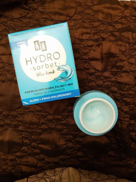 AA Hydro Sorbet, Krem do twarzy, Silnie nawilżający, Blue Bomb