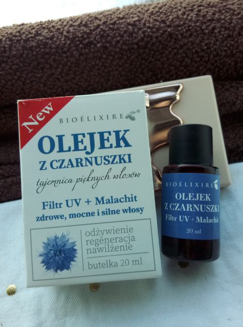 Bioélixire Olejek z czarnuszki, olejek do włosów, Filtr UV + Malachit