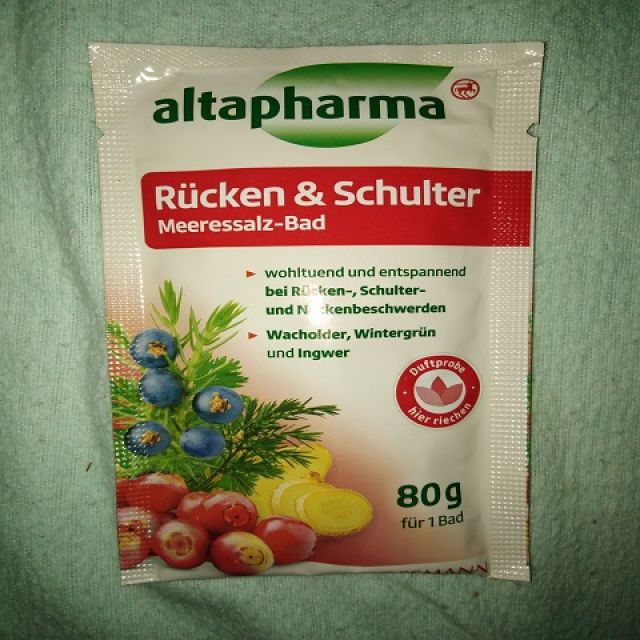 Altapharma Sól do kąpieli, Morska, Odprężająca, Rucken & Schulter