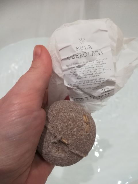 soap workshop Kula do kąpieli, Czekolada