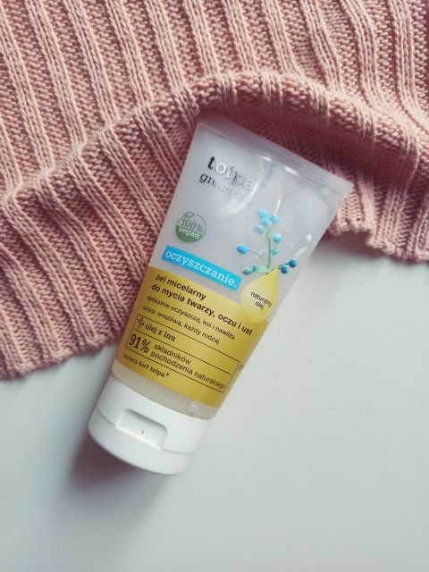 Tołpa Green Oils, Oczyszczanie, Żel micelarny do mycia twarzy i oczu, Olej z lnu