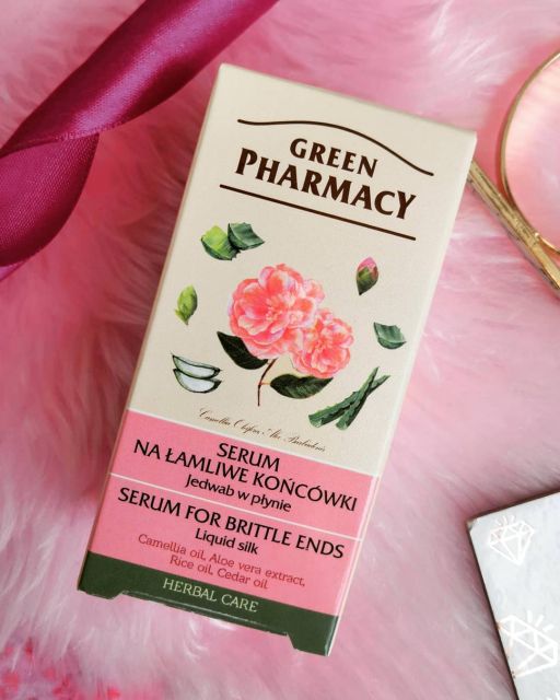 Green Pharmacy Serum na łamliwe końcówki, Jedwab w płynie