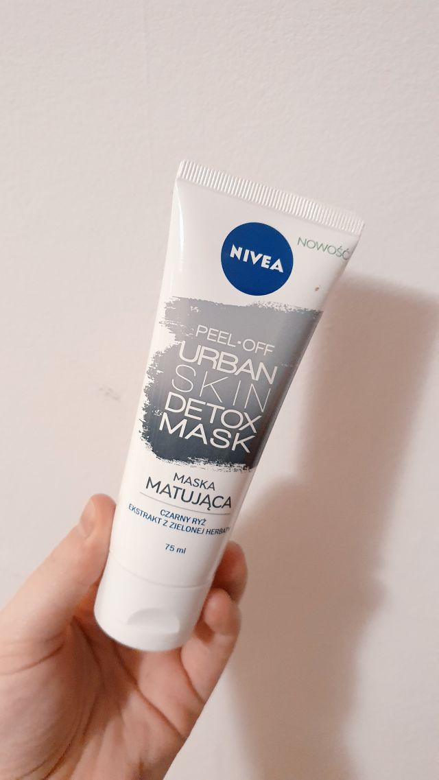 Nivea Urban Skin Detox, Maska do twarzy, Peel-off, Matująca, Czarny ryż, Ekstrakt z zielonej herbaty