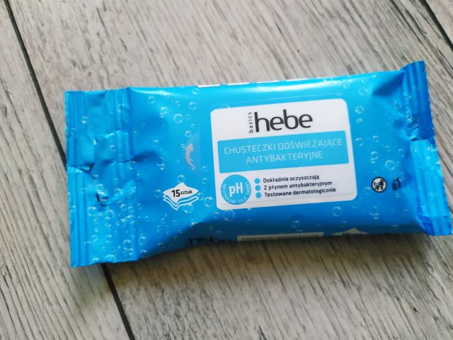 Hebe Chusteczki odświeżające, Antybakteryjne