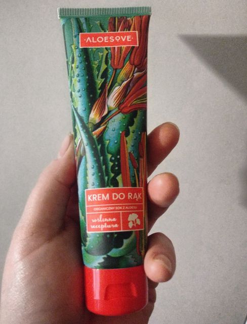 Krem do rąk z organicznym sokiem z aloesu