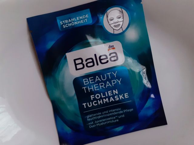Balea Maska do twarzy w płachcie, foliowa, Beauty Therapy